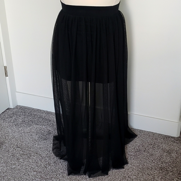 torrid Dresses & Skirts - Illusion Black Tulle Maxi Skirt Torrid 1x